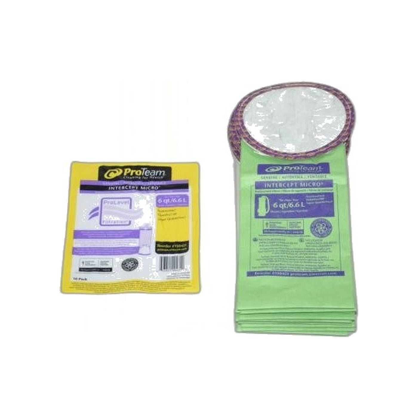 ProTeam Micro Filter Paper Bags - 10 Pack (ProVac, Quarter Vacuum, TailVac)