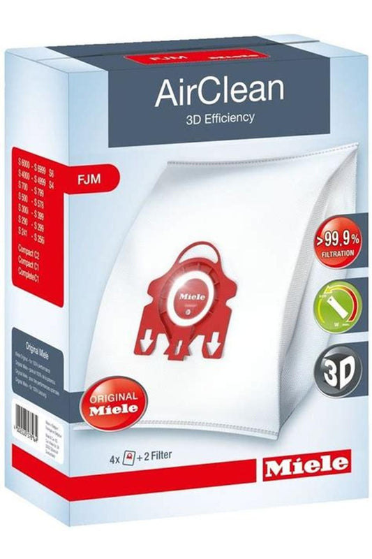 AirClean 3D Efficiency FilterBags - FJM 4 bags - Miele