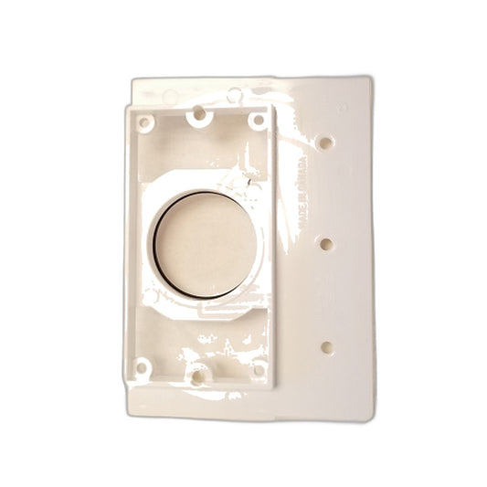 Hayden All-Plastic Mounting Plate, 2x4 Stud, Removable Flange