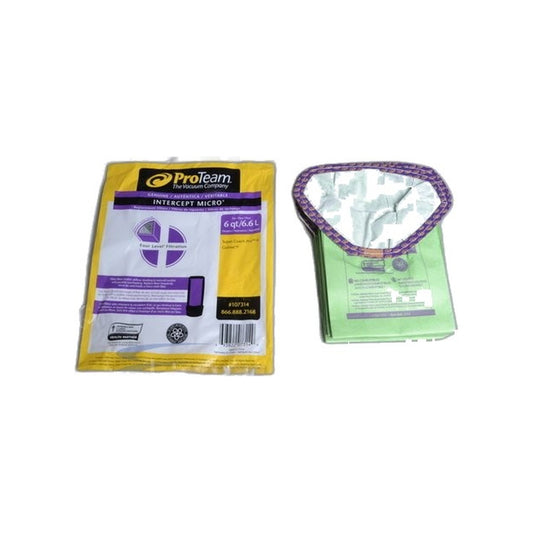 ProTeam Paper Bags - Super Coach Pro 6, 10 Pack