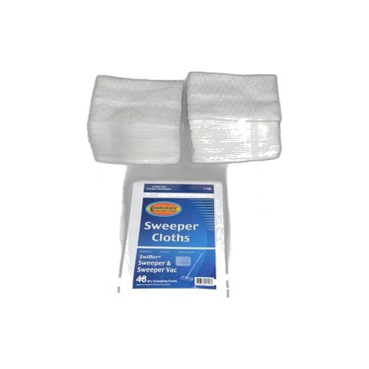 Sweeper Vacuum Cloths - Fit All Residential, 48-Pack