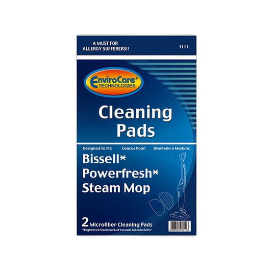 Bissell PowerFresh Steam Mop Microfiber Cleaning Pads, 2-Pack (Fits 5938)