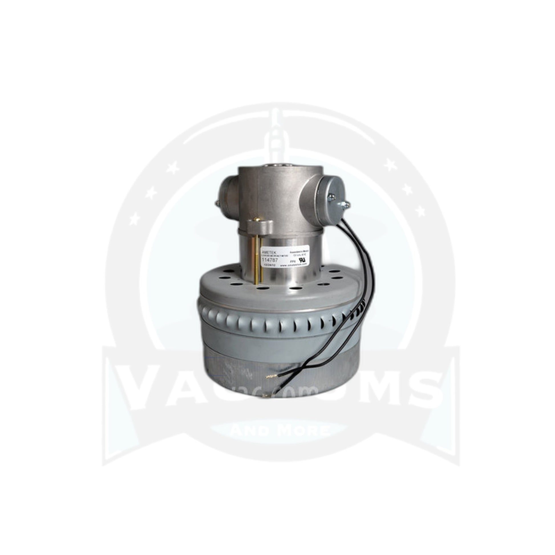 Ametek Motor - 7.5" Diameter, 3-Fan Bypass, 120V, Heavy Duty - Vacuums and More