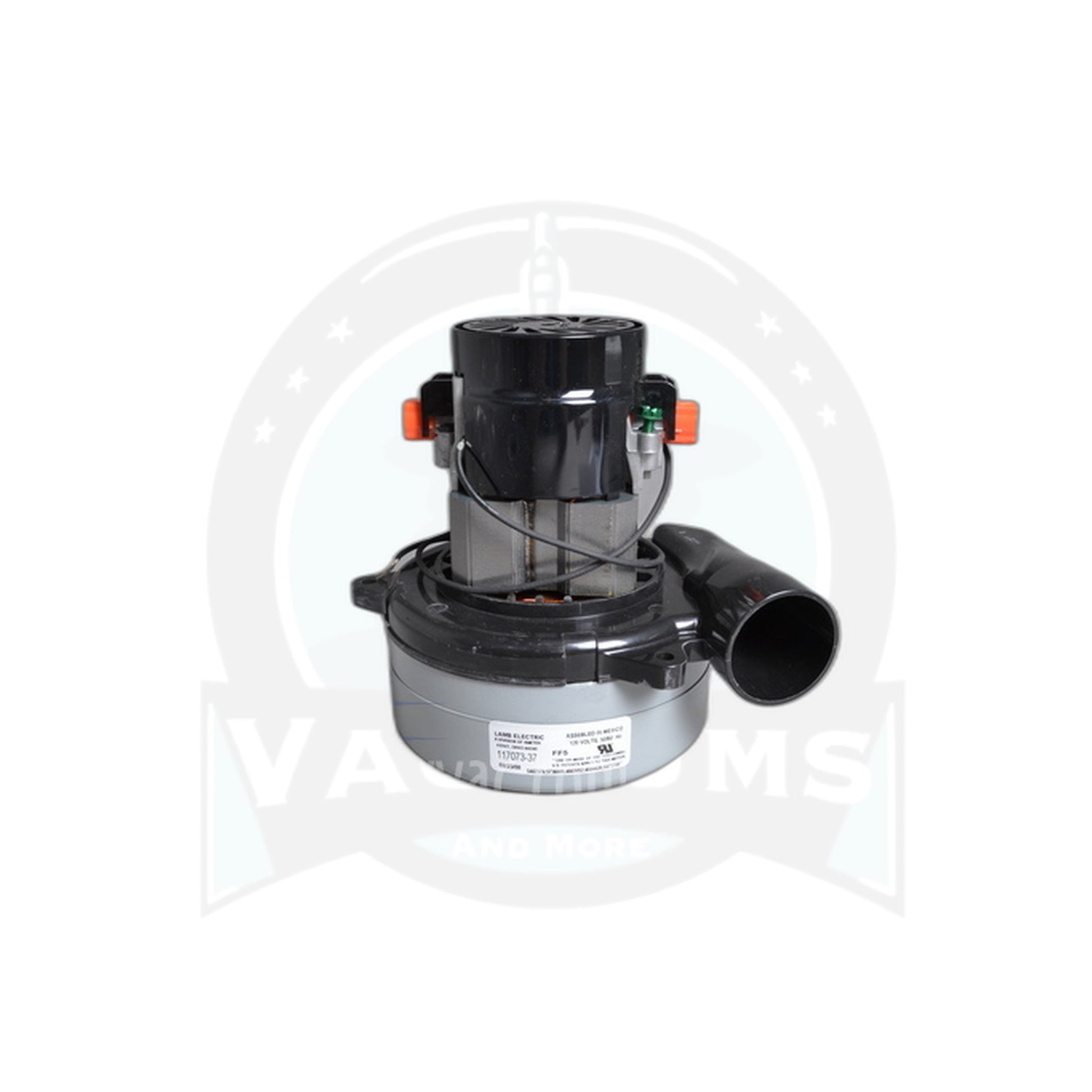 Ametek Motor - 5.7" Diameter, 2-Fan, 120V with Horn, Fits Some Rug Doctor - Vacuums and More