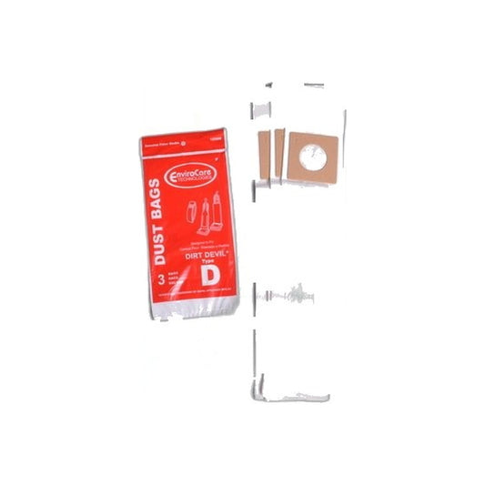 D Upright Paper Bags - Dirt Devil - 3 Pack