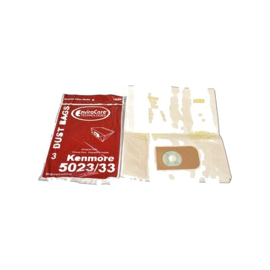 Canister Paper Bags-kenmore - 5023, 5033, 3 Pack - Kenmore ''e'' Bag