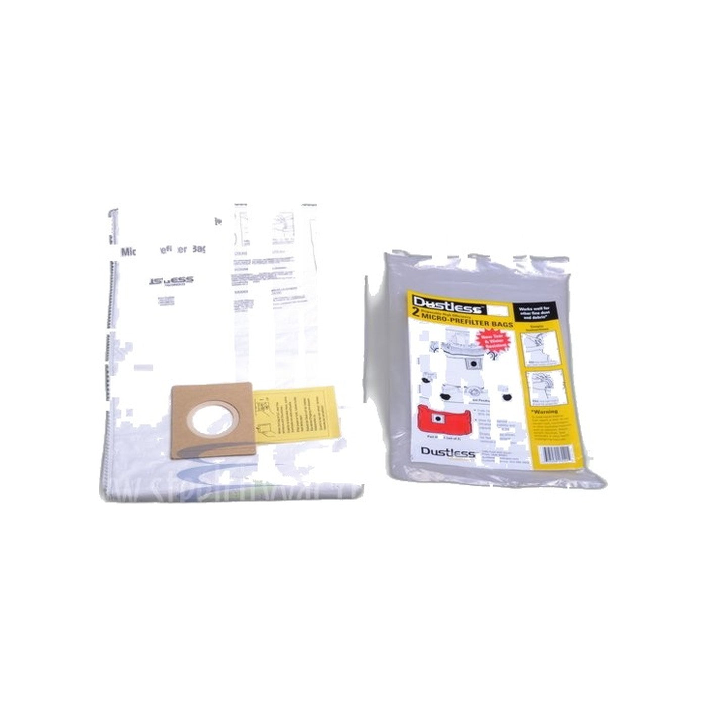 WunderBag Micro Pre-Filter Bags - Dustless Love-Less Ash 12-18 Gallon (2-Pack)