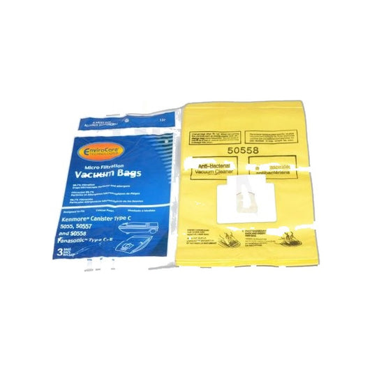 Canister Micro Paper Bags - Kenmore 5055 / Panasonic C-5 - 3 Pack - Type C