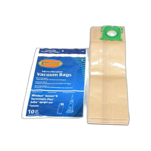 Windsor Micro Filtration Vacuum Bags - S12, S15, SR12 Series, 10-Pack