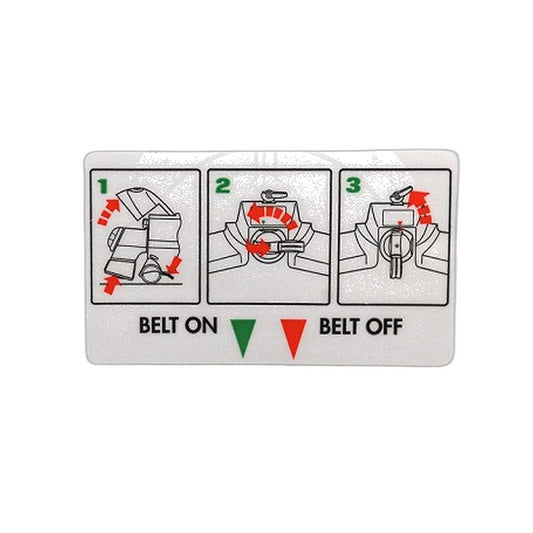 Kirby SE Belt Lifter Instruction Label, 5-Pack Part #146606S