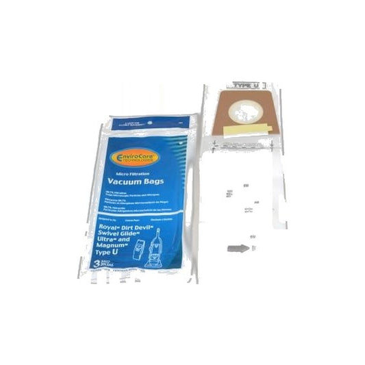 U Micro Upright Paper Bags - Royal - 3 Pack
