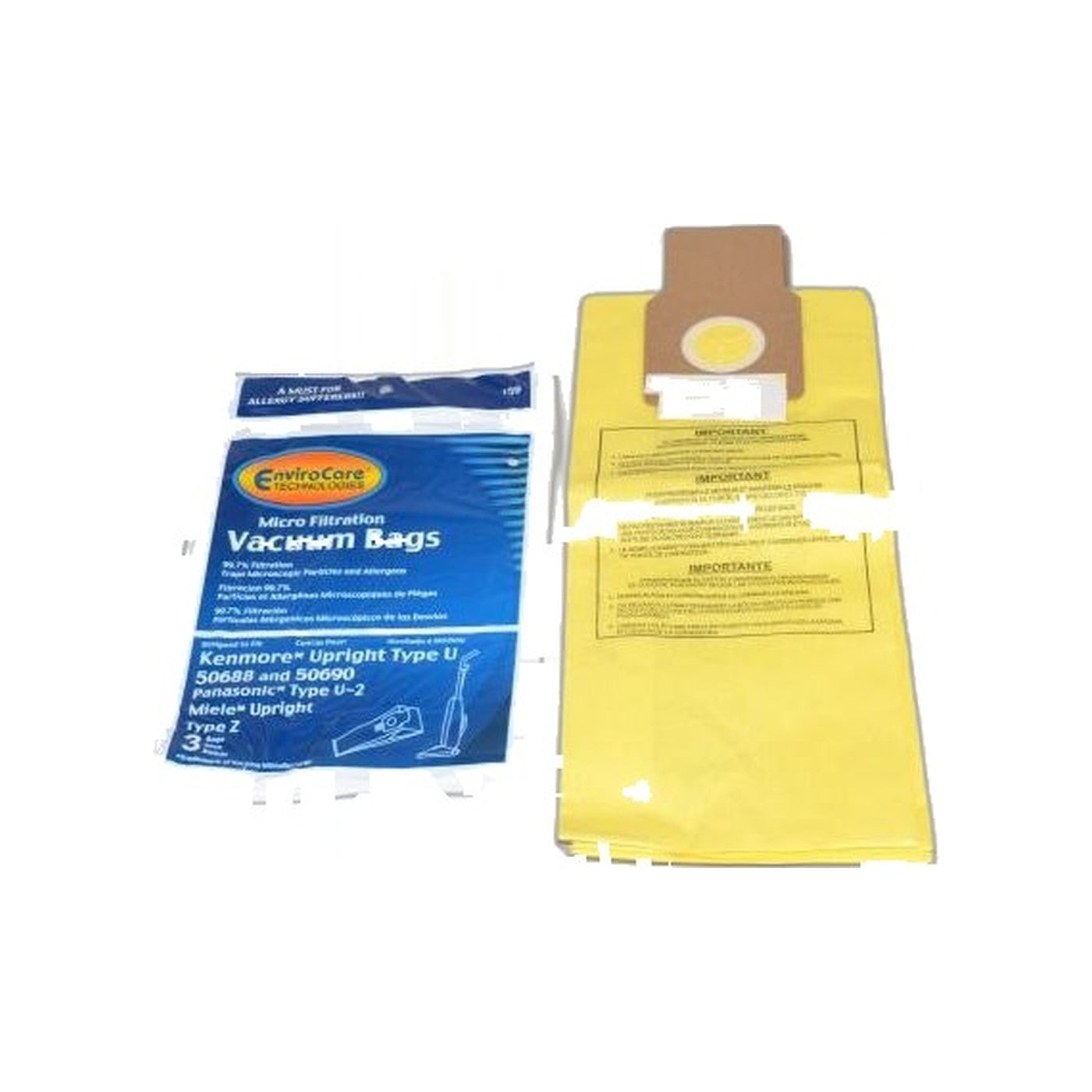 Upright Paper Bags - Kenmore 5068 - 3 Pack - Type U
