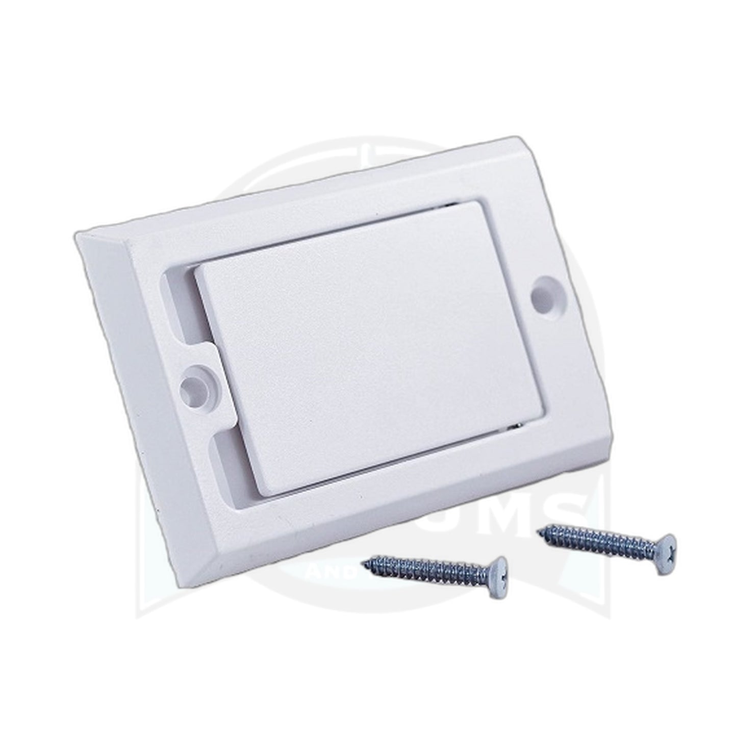 Hayden VacuLine Square Door Central Vacuum Inlet Valve, White
