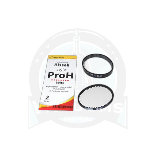 Bissell ProHeat Belt Set 1 Flat and 1 Geared Replacement - Bissell