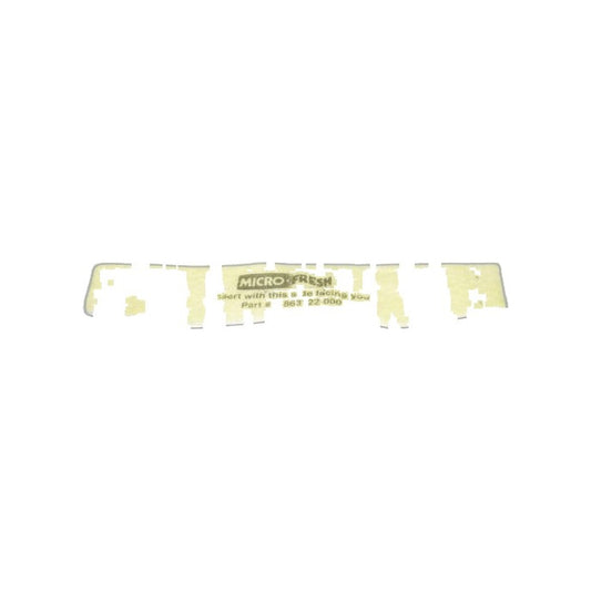 Dirt Devil Micro Fresh Front Panel Filter - Swivel Glide - 3.25 x 7.25 Inch