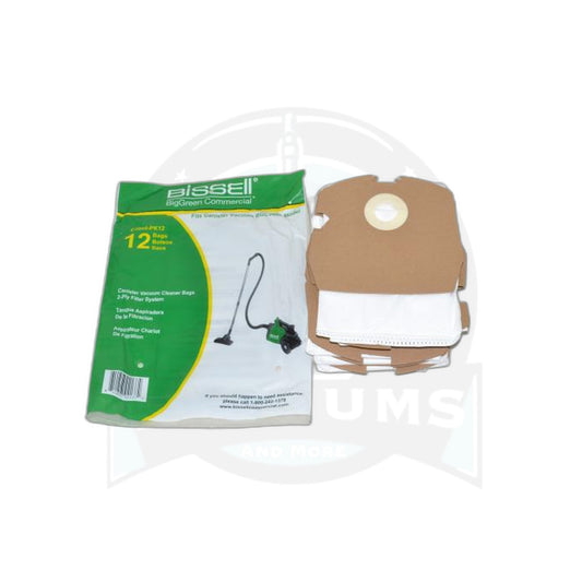 Bissell Compact Canister Paper Bags (12 Pack) - Fits BGC3000 - Bissell
