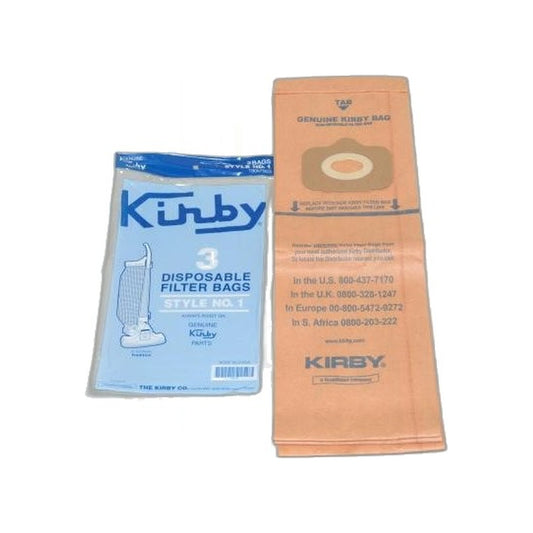 Kirby Tradition Upright Paper Bags - Type #1, 9 Pack