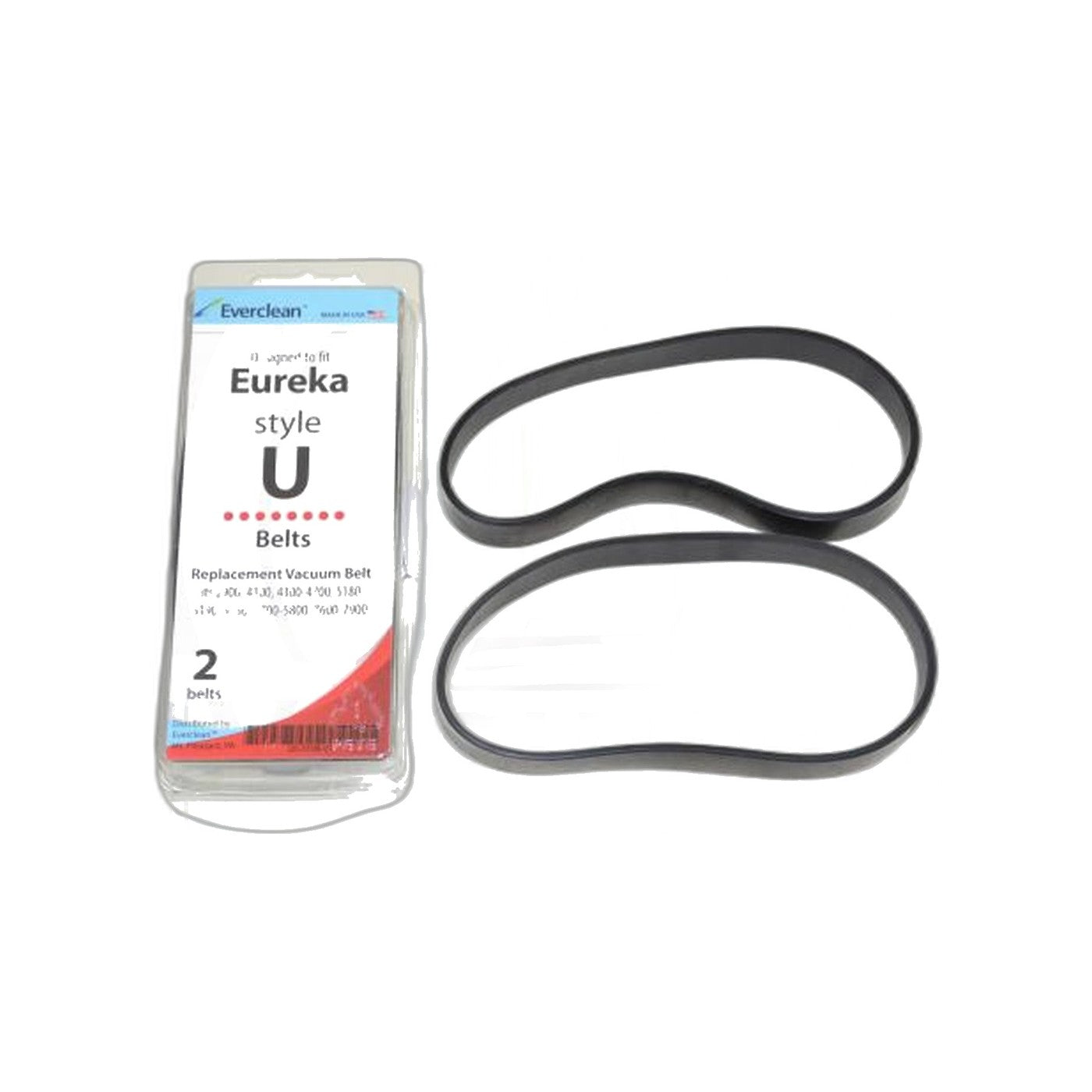 Eureka Type U Belt (2 Pack) - Fits Victory Upright Vacuum
