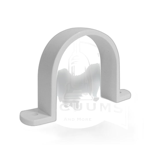 Central Vac Pipe Strap, 2" White - Mounting Clamp (Sold Each)