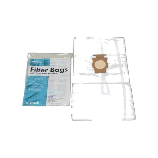 Kirby Universal F Allergen Upright Paper Bags - 6 Pack - Fits Gen 3 Through