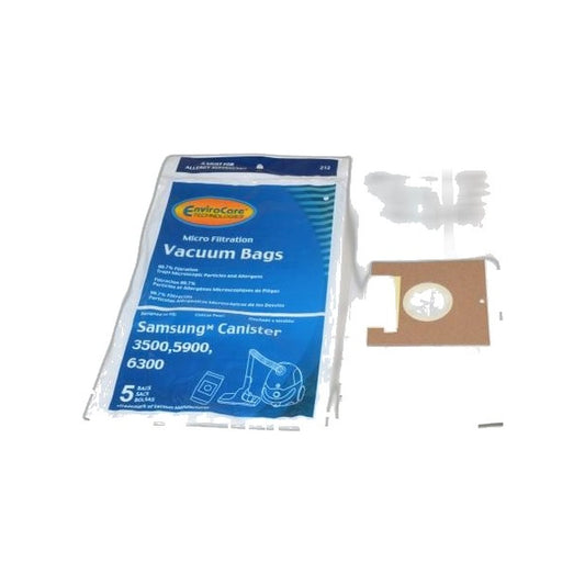 Canister Paper Bags - Samsung 3500/5900/6300, Scout, Simplicity G - 5 Pack