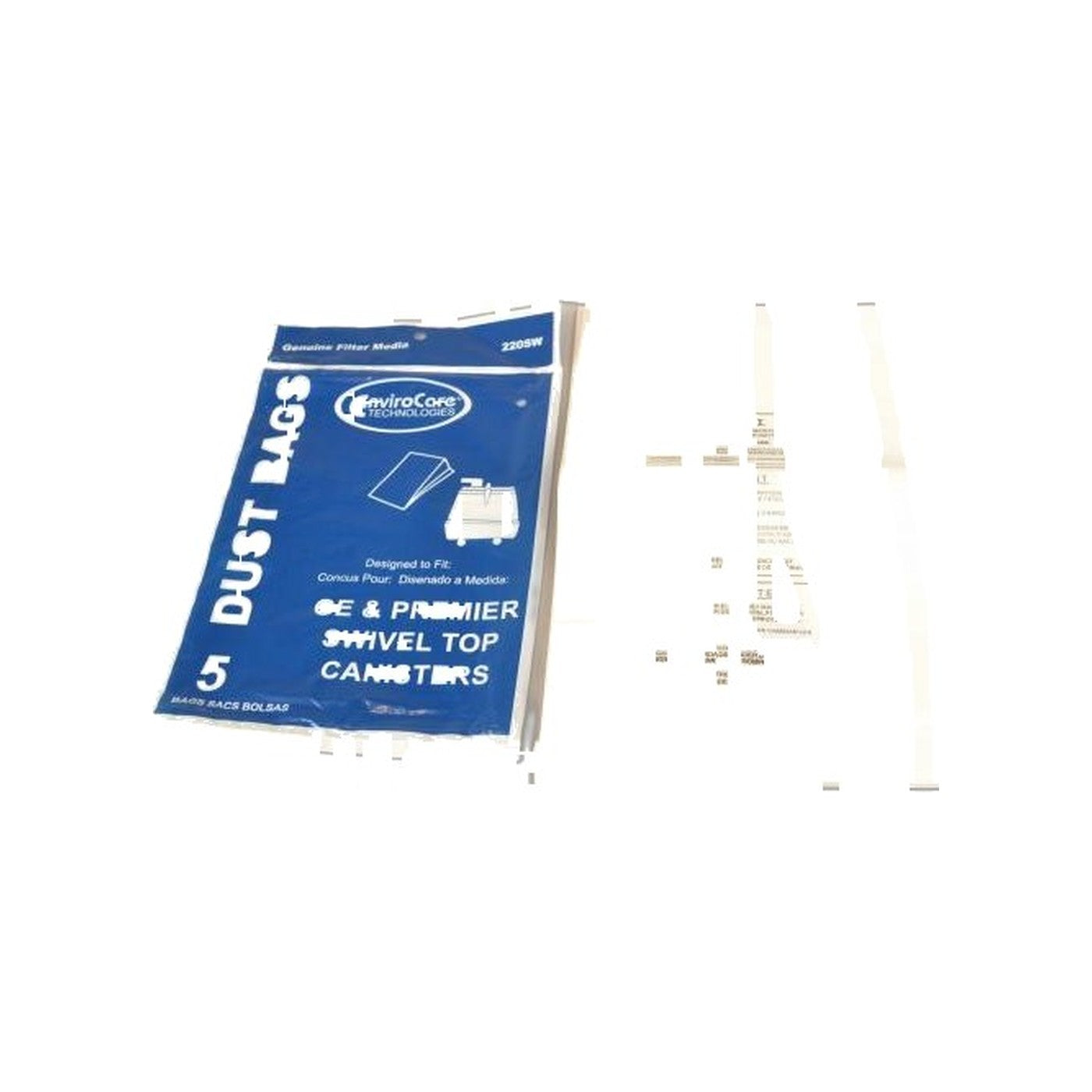 Canister Paper Bags - GE - 5 Pack