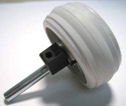 Wheel, complete, for ET-1 and 370 COMFORT (light gray) - SEBO