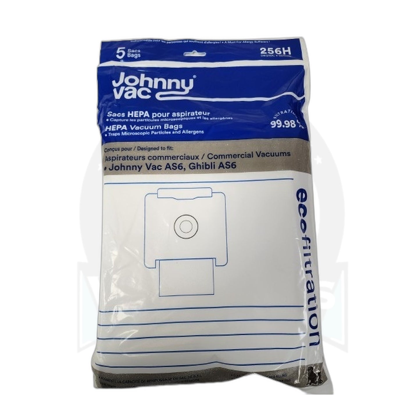 Johnny Vac AS6 HEPA Vacuum Bags, 5-Pack