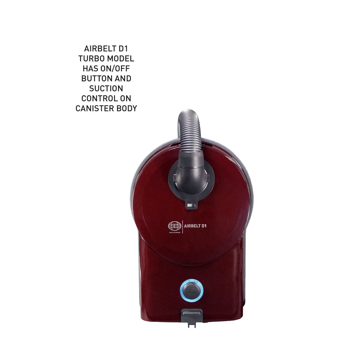 SEBO ET-1 Power Head with On/Off Switch for FELIX, AIRBELT E3, K3 and C3.1 — Red