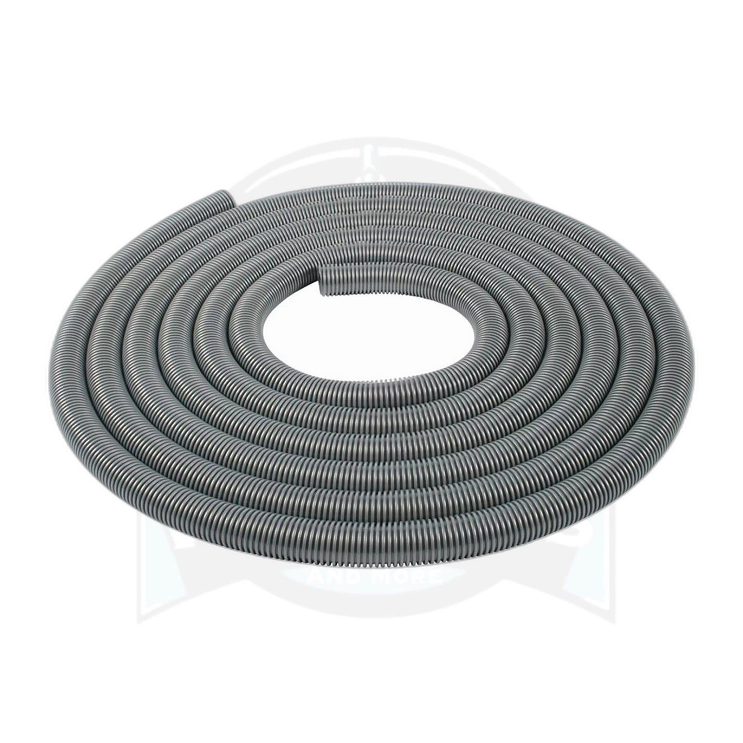50' x 1-3/8" Crushproof Central Vacuum Hose, Silver