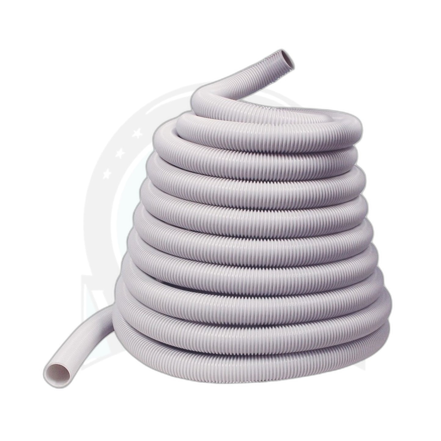 60 ft x 1-1/4" Crushproof Vacuum Hose, Light Grey