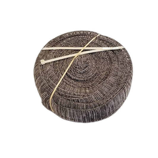 35' Grey Knit Central Vacuum Hose Sock - Rolled in Poly Bag