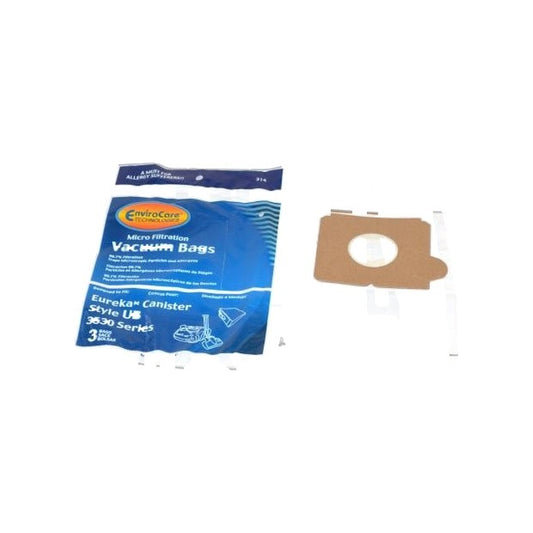 Ub Canister Micro Paper Bags - Eureka - 3 Pack - Envirocare Replacement