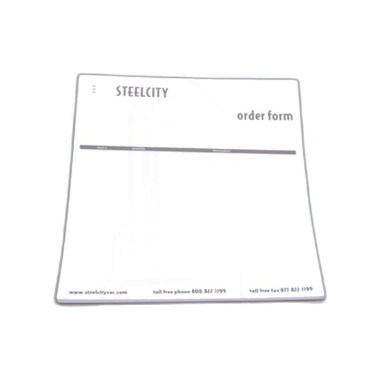 Steel City Vacuum Ordering Note Pad - Shop Supply
