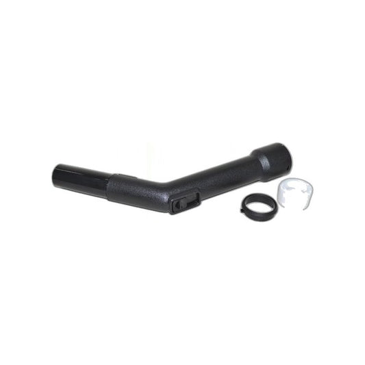 Curved Hose End with Swivel - 35mm, Black, Miele/Bosch Canister Replacement