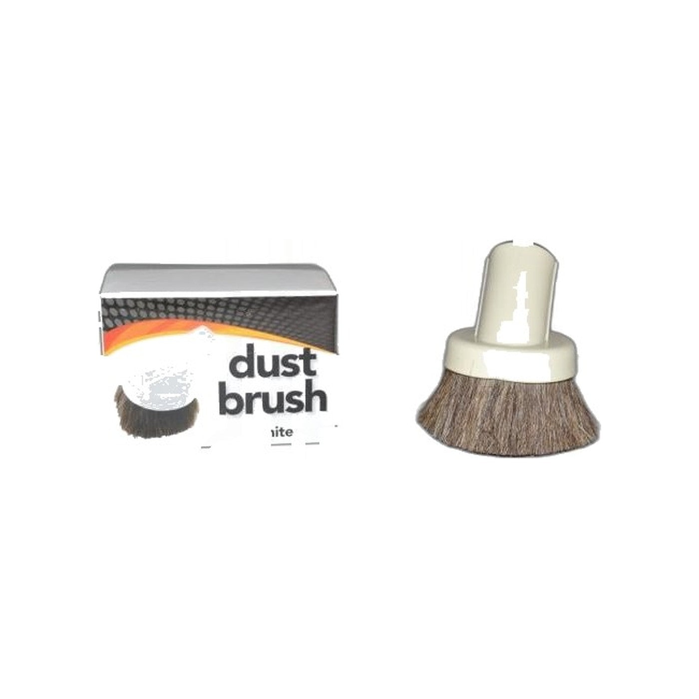 White Deluxe Horsehair Dust Brush 1-1/4" (Fitall)