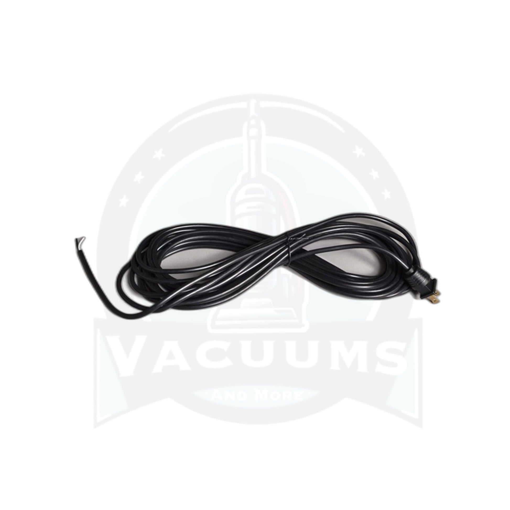 Cord Reel Replacement Cord - 30 ft., 2-Wire with Terminals, Black Soft - Vacuums and More