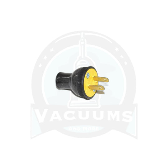 Universal Vacuum Male Plug Round Spring Action Black - Fit All