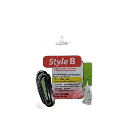 Bissell Style 8 Belts 2-Pack for Lift-Off 3750 6595 6801