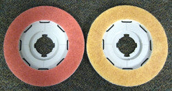 DISCO Polishing Pads (2 pads) for poor-surface prep (red) and restore gloss finish (yellow) - SEBO