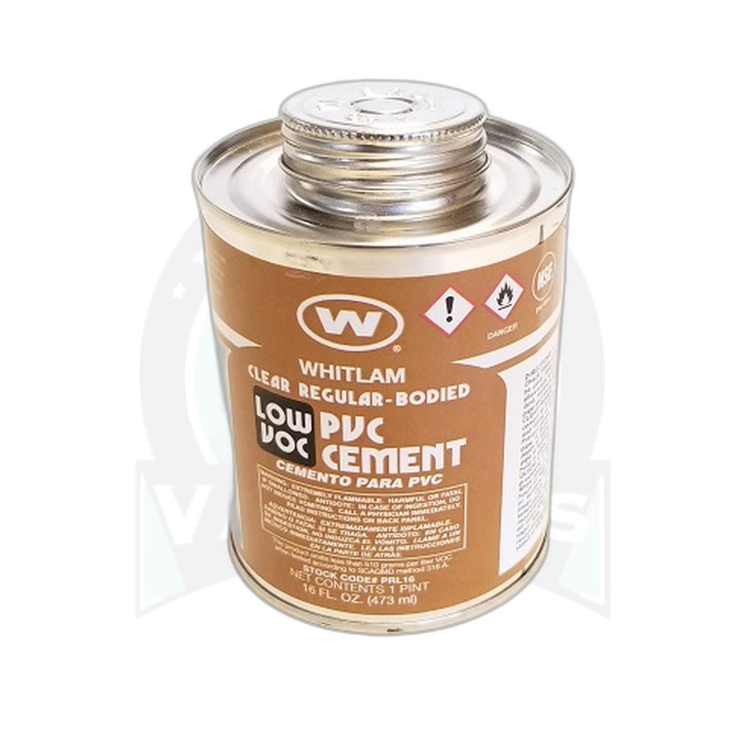 PVC Clear Cement, 1 Pint with Dauber - Central Vacuum Tubing