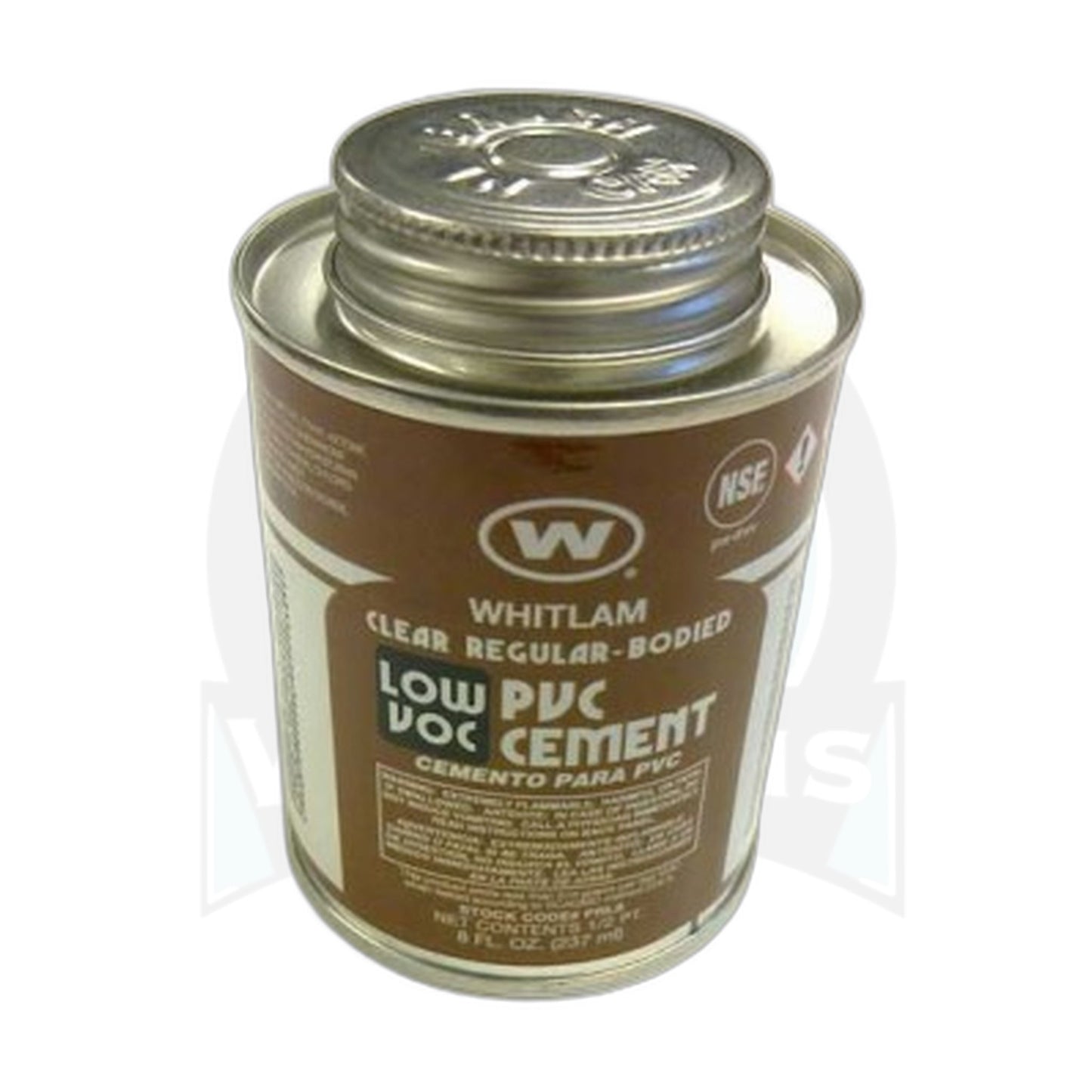 PVC Clear Cement, 1/2 Pint with Dauber - Central Vacuum Tubing