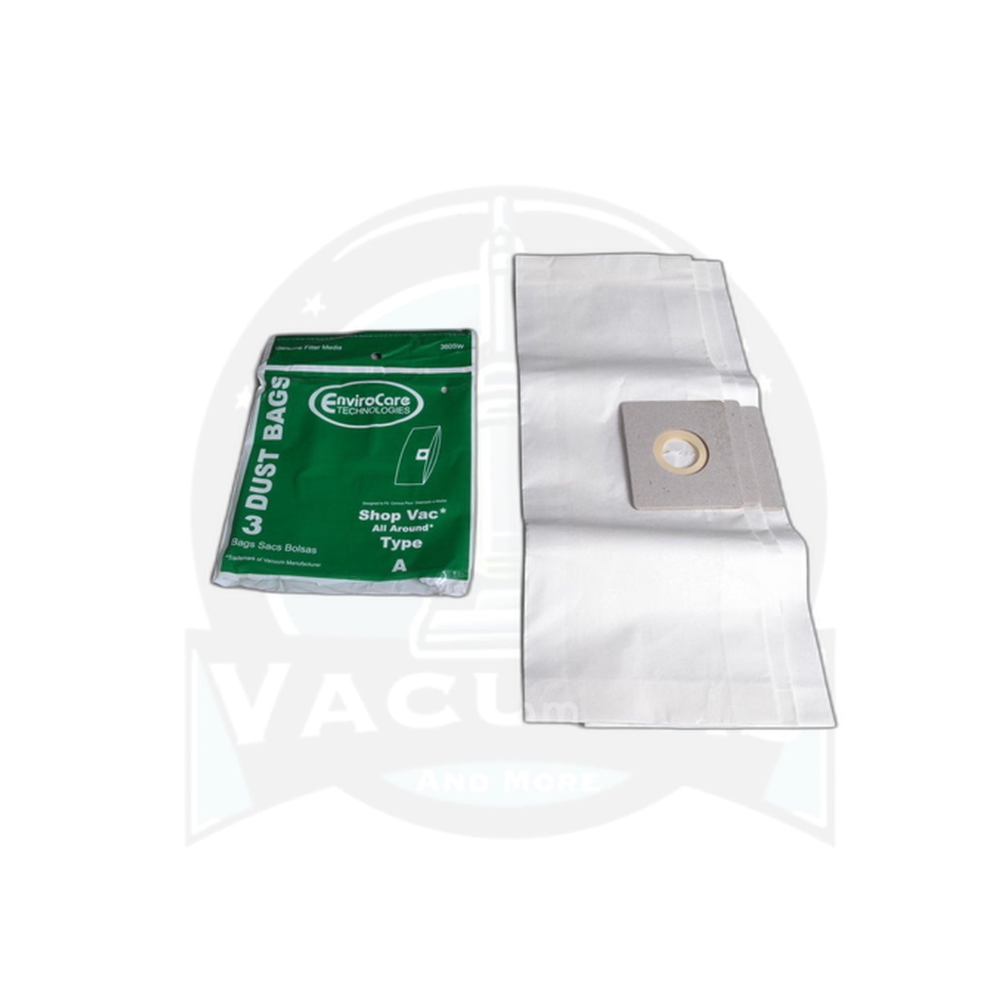 Shop-Vac Type A Paper Bags - 3 Pack, 1.5 Gallon - Vacuums and More