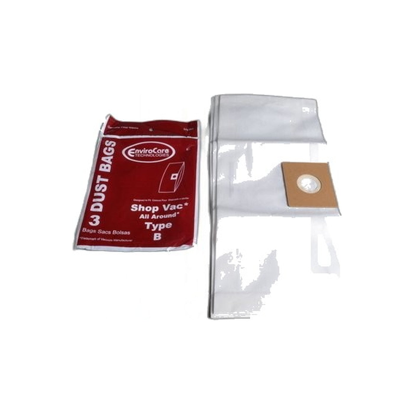 Shop-Vac Type B All Around Paper Bags - 3 Pack