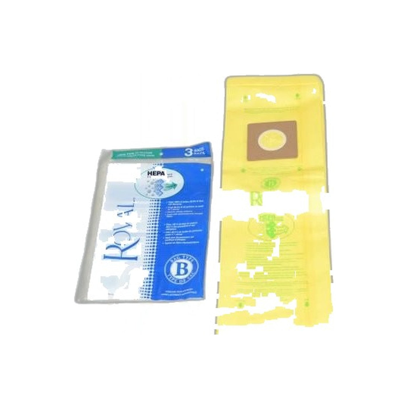 Royal Type B HEPA Upright Paper Bags 3-Pack