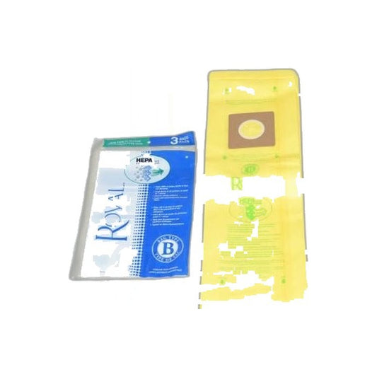 Royal Type B HEPA Upright Paper Bags 3-Pack