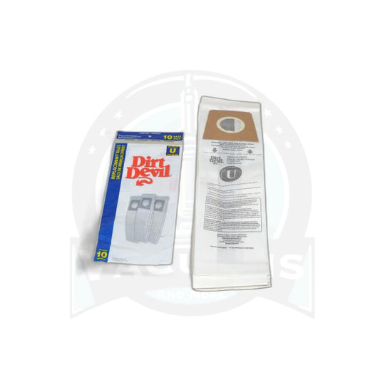 Dirt Devil Type U Upright Paper Bags 10-Pack - Dirt Devil