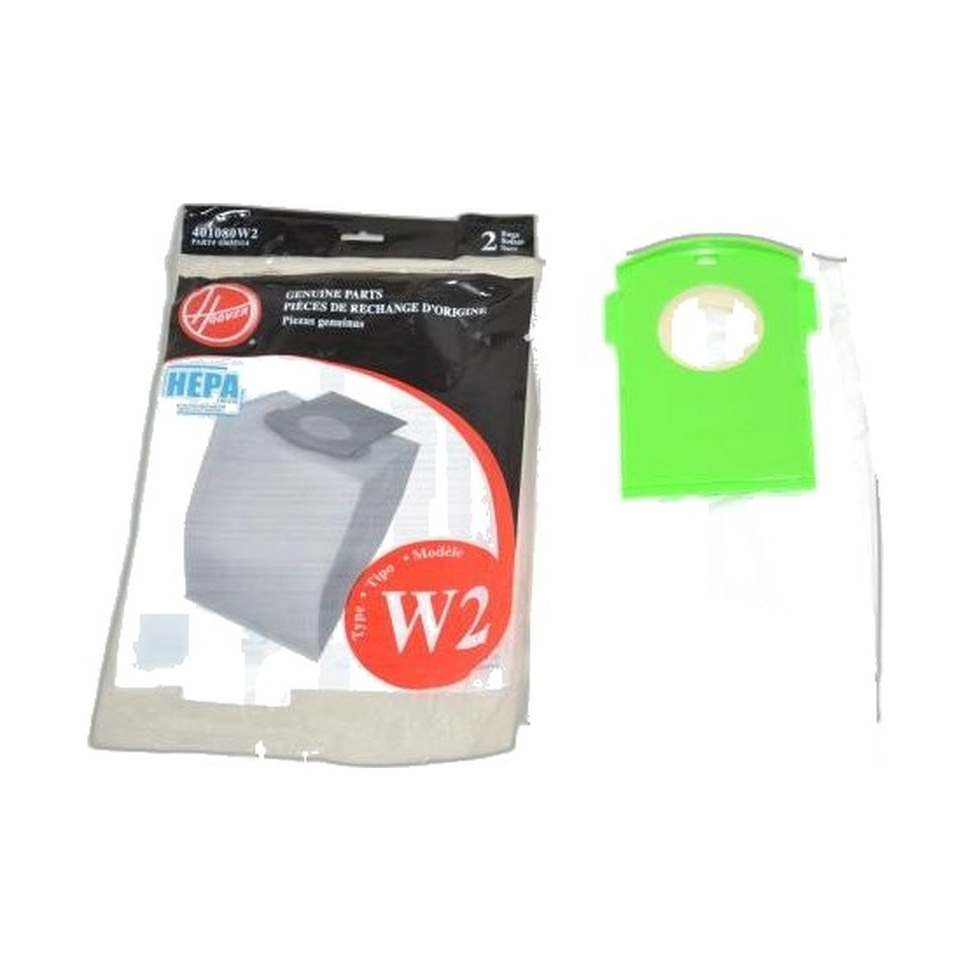 Hoover HEPA W2 Upright Paper Bags - 2 Pack, Windtunnel 2
