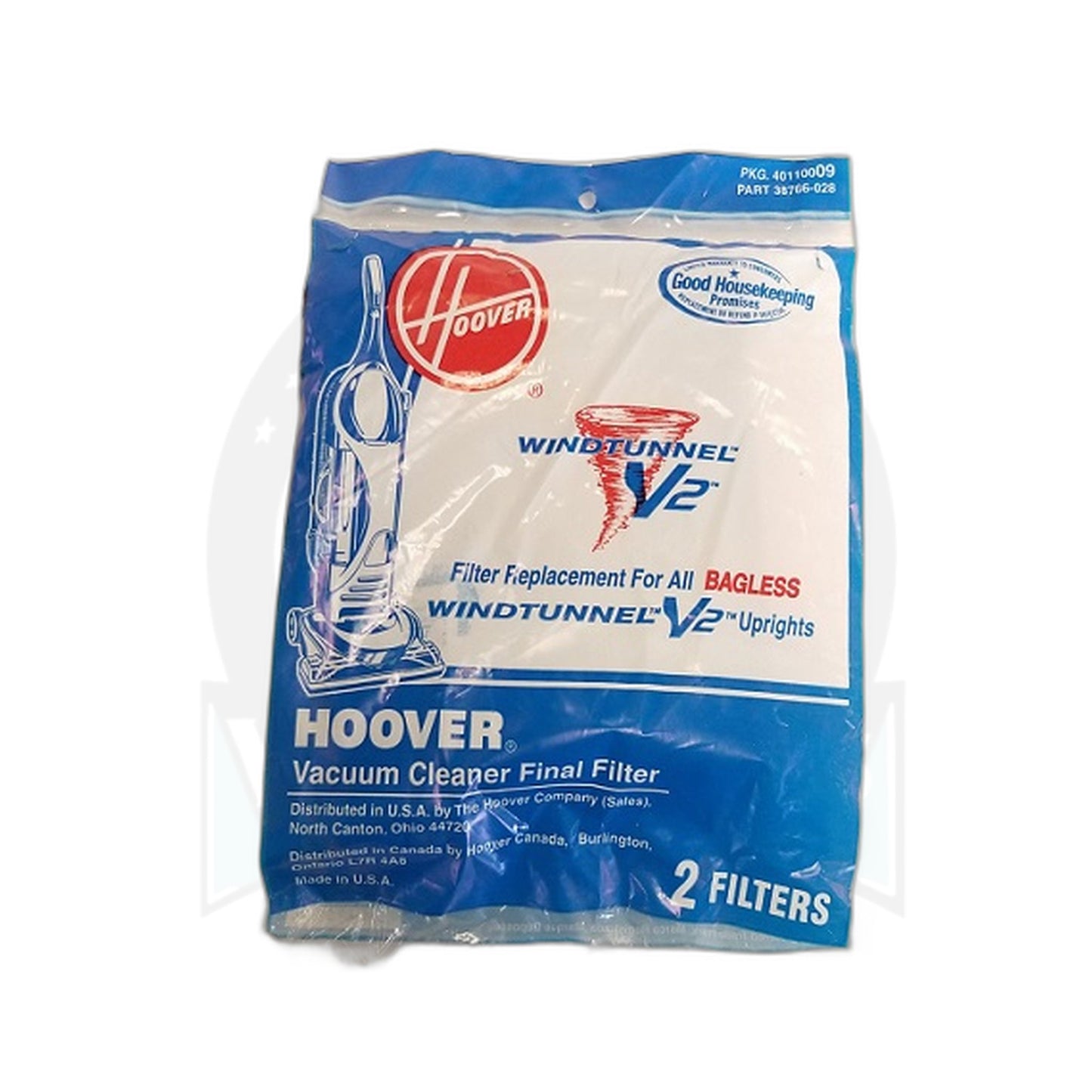 Hoover Final Filter, 2-Pack Genuine Exhaust Filter Replacement