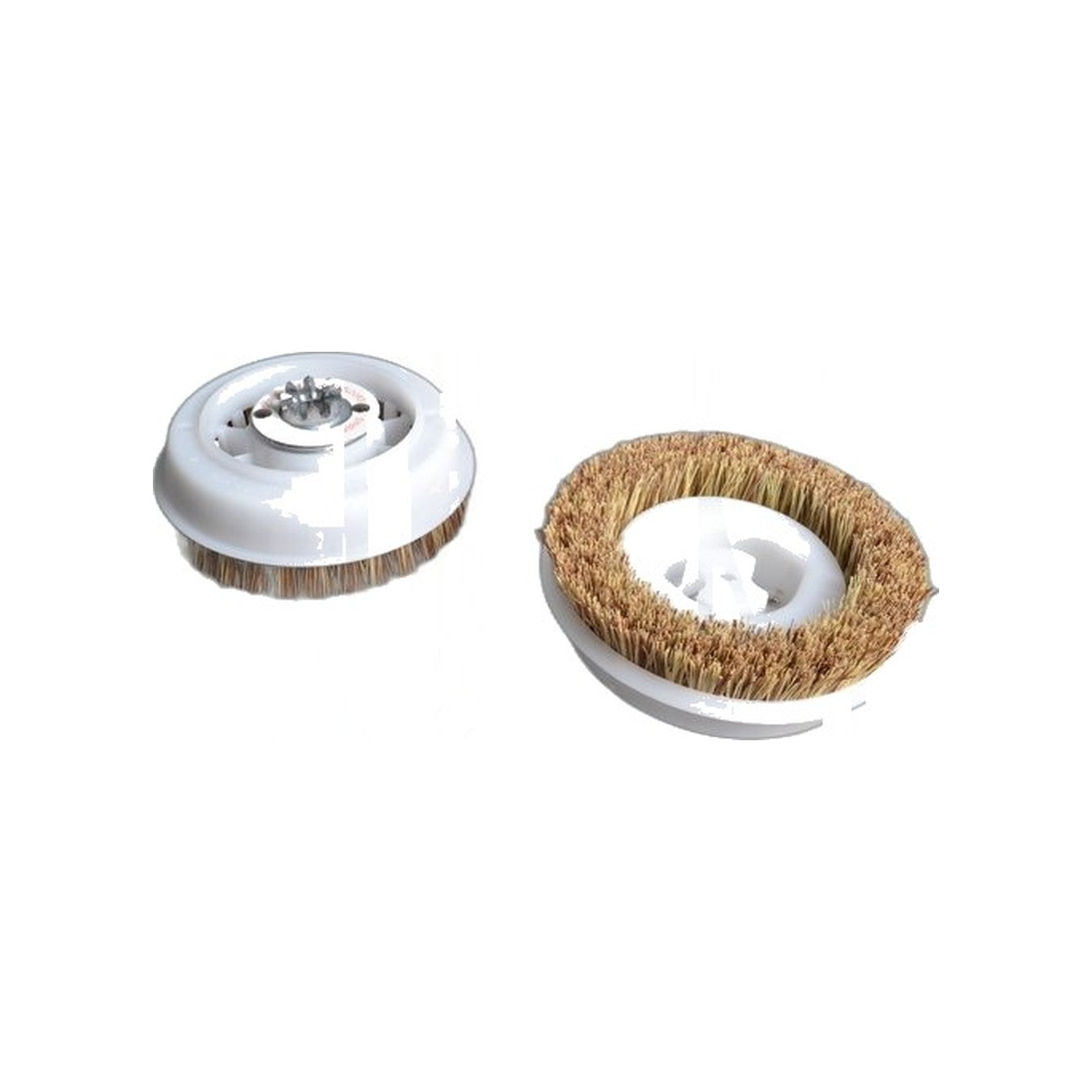 Notched Scrub Brushes - Koblenz P-4000, 6" Diameter, Pair